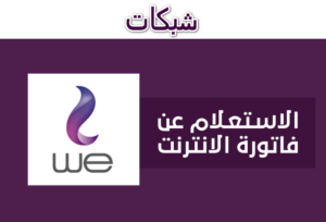 الاستعلام عن فاتورة النت we 2023 وطريقة دفع فاتورة النت We